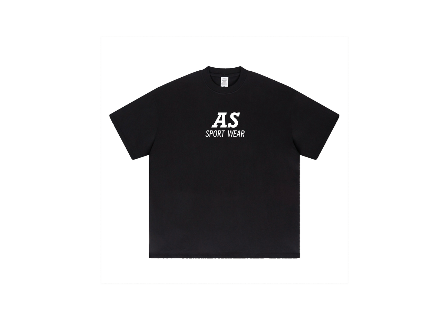 AS Sport Wear Black T-shirt